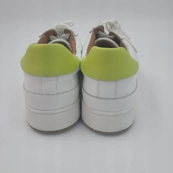 Lucky Brand Women's White Pink Lime Accent Hinta Comfort Sneakers Size 9.5 - Picture 4 of 10